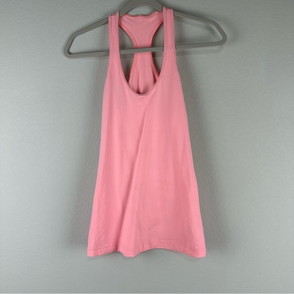 Lululemon Light Pink Racerback Athletic Athleisure Tank Top Size 00